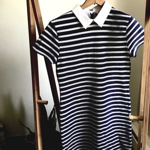 • Brooks Brothers nautical navy striped dress •
